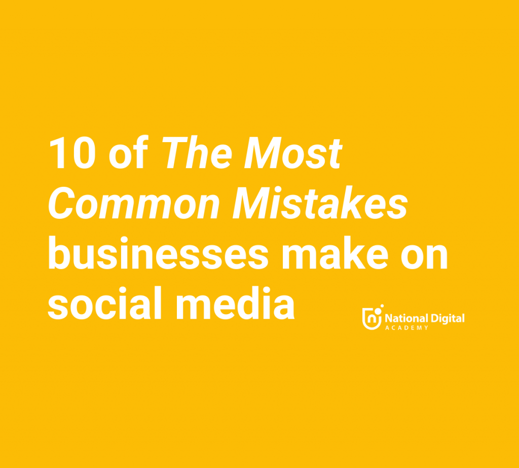 top 10 social media mistakes businesses make